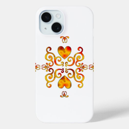 Coques Case-Mate iPhone Rainbow Heart et Lily (Verso)