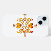 Coques Case-Mate iPhone Rainbow Heart et Lily (Verso (horizontal))