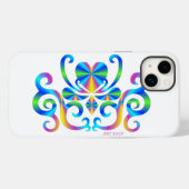 Coques Case-Mate iPhone Rainbow Heart et Lily (Verso (horizontal))
