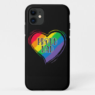 Case-Mate iPhone Case Rainbow Heart Flag Fier papa LGBT Gay pride Mois
