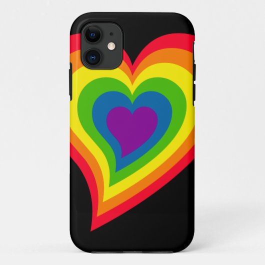 Coques Case-Mate iPhone Rainbow Heart iPhone 5 Coque-Mate (Dos)