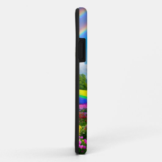 Coques Case-Mate iPhone Rainbow Hills et Flowers Two (Dos/Droite)