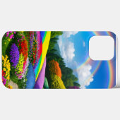 Coques Case-Mate iPhone Rainbow Hills et Flowers Two (Verso (horizontal))