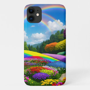 Case-Mate iPhone Case Rainbow Hills et Flowers Two