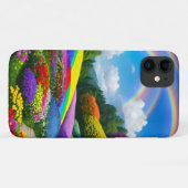 Coques Case-Mate iPhone Rainbow Hills et Flowers Two (Dos (Horizontal))