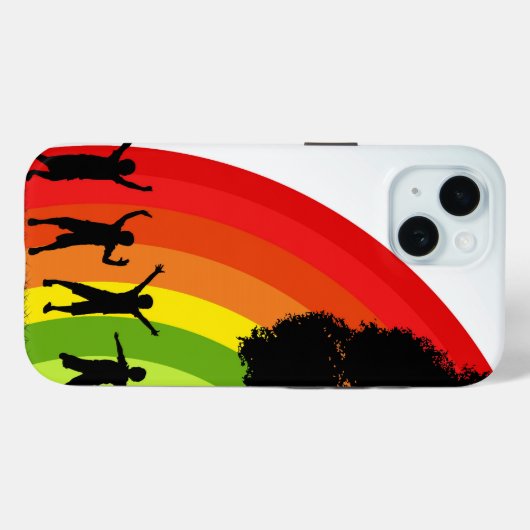 Coques Case-Mate iPhone Rainbow Joy (Verso (horizontal))