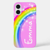 Coques Case-Mate iPhone Rainbow light rose ajouter votre numéro de télépho (Verso)