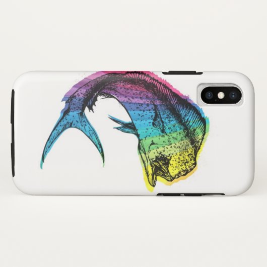 Coques Case-Mate iPhone Rainbow Mahi Mahi (Dos (Horizontal))