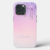 Coques Case-Mate iPhone Rainbow parties scintillant scintillement script g (Verso)