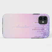 Coques Case-Mate iPhone Rainbow parties scintillant scintillement script g (Dos (Horizontal))