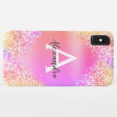 Coques Case-Mate iPhone Rainbow Pastel Bling Parties scintillant de luxe M (Dos (Horizontal))