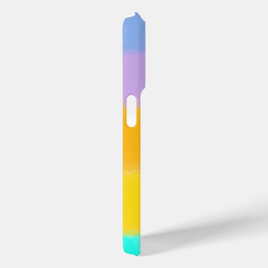 Coques Case-Mate iPhone Rainbow Pastel Stripes | Monogramme de la lettre i (Verso / Droite)