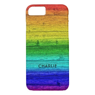 Coque Case-Mate Pour iPhone Rainbow Planks dossiers de téléphone de nom person