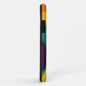 Coques Case-Mate iPhone Rainbow Retro Wavy Motif 3 (Dos/Droite)