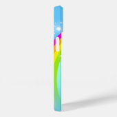 Coques Case-Mate iPhone Rainbow starry bleu nom personnalisé (Verso / Droite)