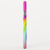 Coques Case-Mate iPhone Rainbow stars pink sky girl nom personnalisé (Dos/Droite)