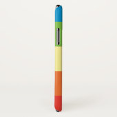 Coques Case-Mate iPhone Rainbow Stripe Nom personnalisé (Dos/Droite)