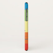 Coques Case-Mate iPhone Rainbow Stripe Nom personnalisé (Dos/Gauche)