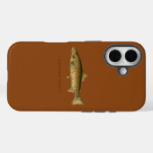 Coques Case-Mate iPhone Rainbow Trout Saddle Brown iPhone 16 Case (Verso (horizontal))
