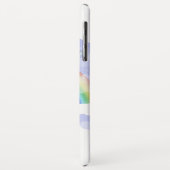 Coques Case-Mate iPhone Rainbow Unicorn Nom personnalisé (Dos/Gauche)