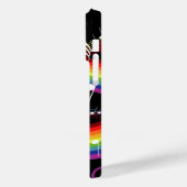 Coques Case-Mate iPhone Rainbow White Music Notes sur Black (Verso / Gauche)