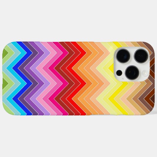 Coques Case-Mate iPhone Rainbow Zig Zag (Verso (horizontal))