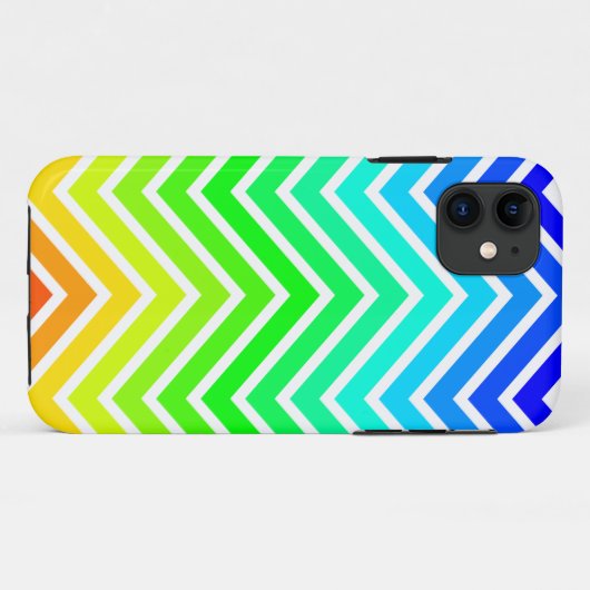 Coques Case-Mate iPhone Rainbow Zigzag (Dos (Horizontal))