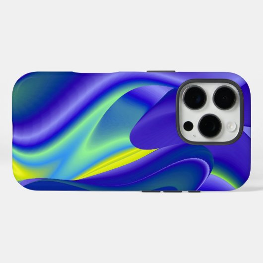 Coques Case-Mate iPhone Rainbowart futuriste, 3D abstrait (Verso (horizontal))