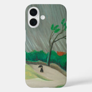 Coques iPhone 16 Rainy Morning Henri Rousseau, Art Vintage