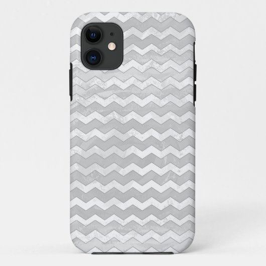 Coques Case-Mate iPhone Rainy Sky Grey Chevron Motif (Dos)