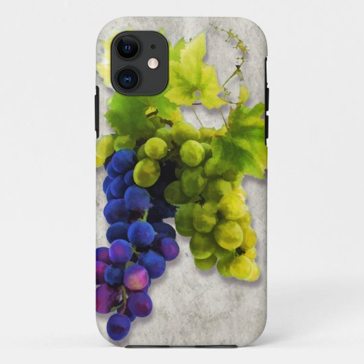 Coques Case-Mate iPhone Raisins pourpres et verts (Dos)