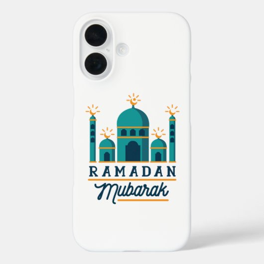 Coques Case-Mate iPhone Ramadan Mubarak Mosque Crescent Art (Verso)