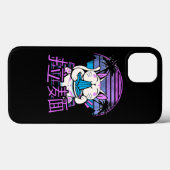 Coques Case-Mate iPhone Ramen Cat Anime Rétrowave Sunset 80s esthétique (Verso (horizontal))