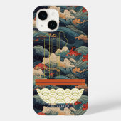 Coques Case-Mate iPhone Ramen Monogramme Vague Japonaise (Verso)