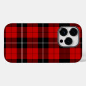 Coques Case-Mate iPhone Ramsay tartan rouge noir plaid (Verso (horizontal))