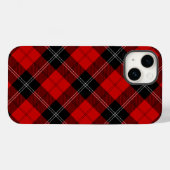 Coques Case-Mate iPhone Ramsay tartan rouge noir plaid (Verso (horizontal))