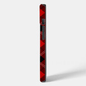 Coques Case-Mate iPhone Ramsay tartan rouge noir plaid (Verso / Gauche)