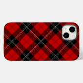 Coques Case-Mate iPhone Ramsay tartan rouge noir plaid (Verso (horizontal))