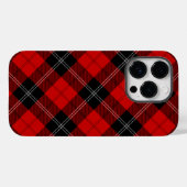 Coques Case-Mate iPhone Ramsay tartan rouge noir plaid (Verso (horizontal))