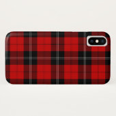 Coques Case-Mate iPhone Ramsay tartan rouge noir plaid (Dos (Horizontal))