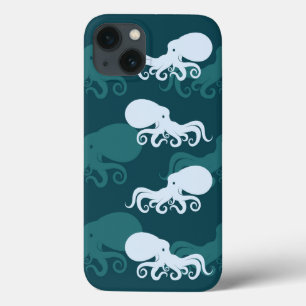 iPhone 13 Case Rangées de motif de poulpe