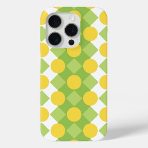 Coque iPhone 15 Pro Rangées joyeux de formes Motif
