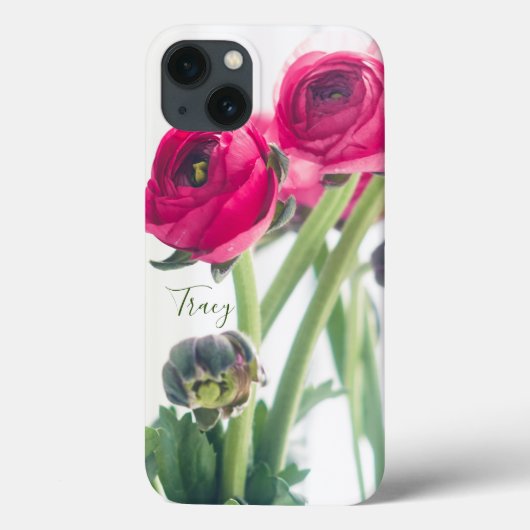 Coques Case-Mate iPhone Ranunculus rose profond Pro-Photo (Verso)