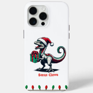 Coque iPhone 15 Pro Max rapace de Noël Santa hat