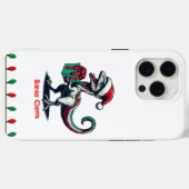 Coques Case-Mate iPhone rapace de Noël Santa hat (Verso (horizontal))