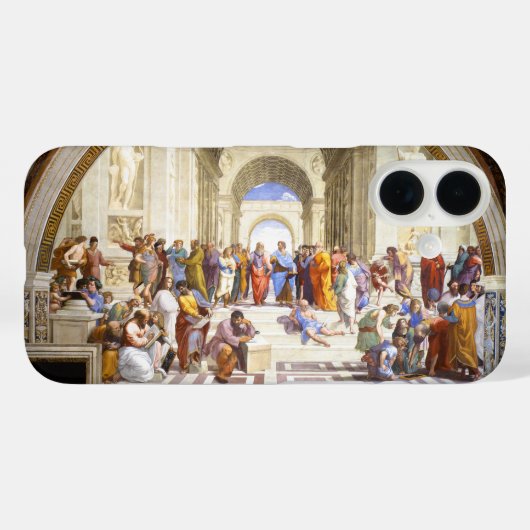 Coques Case-Mate iPhone Raphaël L'École d'Athènes Art de la Renaissance (Verso (horizontal))