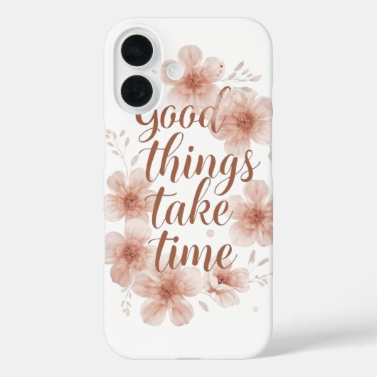 Coques Case-Mate iPhone Rappel doux avec des florales douces (Verso)