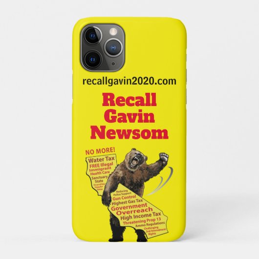 Coques Case-Mate iPhone Rappeler Gavin Newsom (Dos)