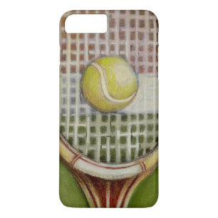 Coques Pour iPhone Raquette de tennis avec la boule s'étendant sur la
