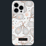 Coque Pour Pour iPhone 14 Pro Max Raquette de tennis Lover<br><div class="desc">Raquettes de tennis motif. Parfait pour les filles qui aiment le tennis</div>